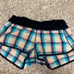 Lululemon Run Speed Shorts - wee weezy plaid